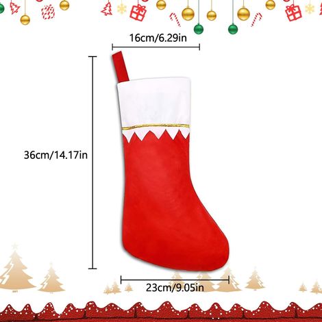 12 pezzi Calzini di Natale, Stivali di Natale, Grande Calza di Natale, Calze di Natale, Calza di Natale per Riempire e Appendere i Regali (1/4)