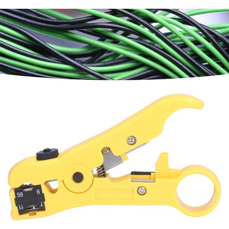 Manueller Abisolierer für Netzwerkkabel - Multifunktionaler Abisolierer für 5-7 Koaxialkabel MT-505 (1/5)