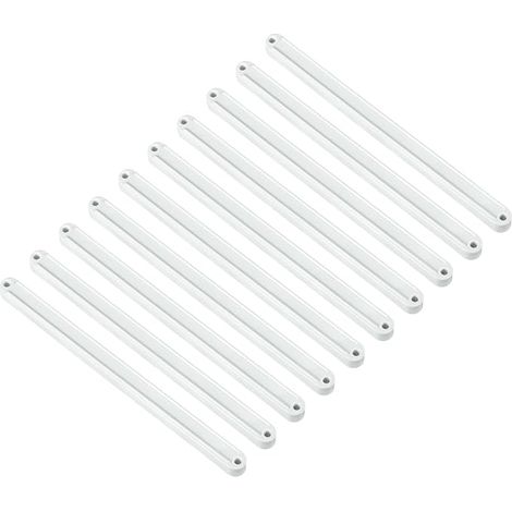10 Pièces 235mm Glissières de Tiroir en Plastique (Blanc) (1/5)