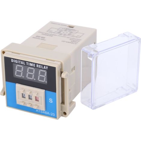 ATS48A‑20 Relais temporisé réglable avec affichage LED numérique, cycle ajustable, composant de contrôle 24V DC (1/5)