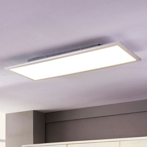 [NEUWERTIG] B-Ware Lindby Deckenleuchte LED Livel Lampe Leuchte silber 4000K 80x30cm IP20 36W (1/2)