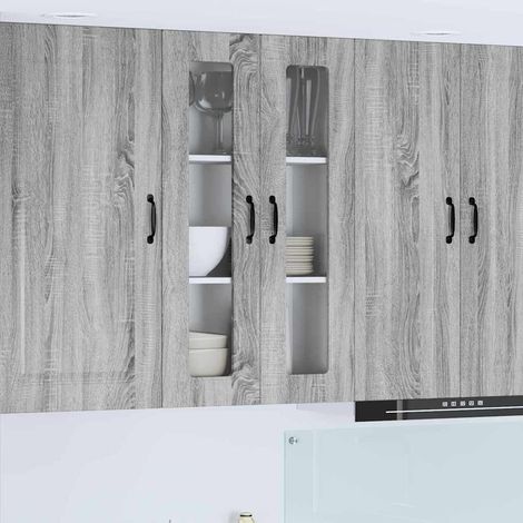 vidaXL Panneau de lave-vaisselle Kalmar Gris Sonoma 60 x 31 x 100 cm