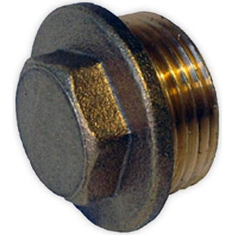 Bouchon laiton à visser mâle 1"