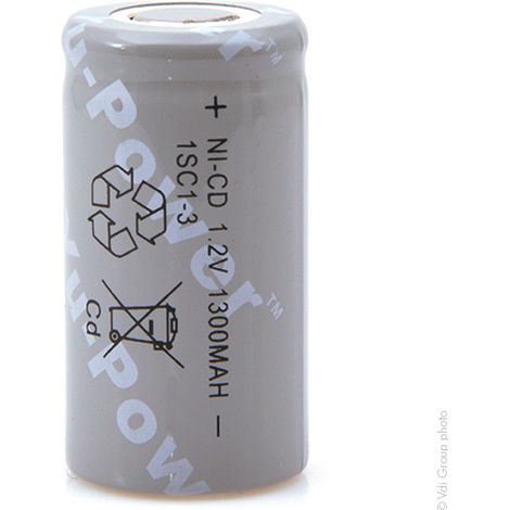 Yuasa - Accu NiCd SC 1SC1-3 1.2V 1300mAh FT (1/2)