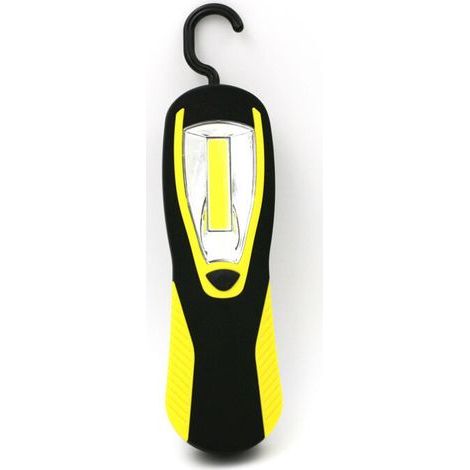 Lampada da lavoro portatile a LED COB da 3W (3 batterie AA) con gancio magnetico, a mani libere. (1/5)