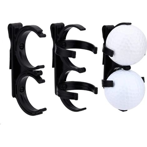 Stück ABS-Kunststoff Doppelclip-Ballhalter Organizer Golfball