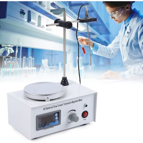 Magnetrührer Digitale Magnetic Stirrer mit Heizplatte 20W 220V Rührstab Labormischer