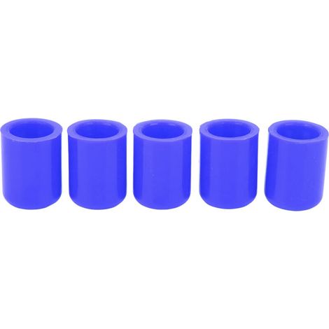Jeffergarden 5pcs bouchon de tuyau d'aspiration d'admission automobile silicone résistant aux intempéries extrémité de tuyau d'aspiration pour tube de 19 mm bleu (1/5)