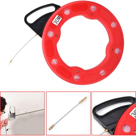 Tire-fil en nylon et fibre de verre, outil de tirage de câbles non conducteurs, diamètre 4 mm, longueur 30 m (1/5)