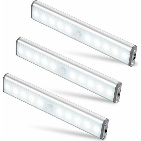 Luce LED, wireless, ricaricabile tramite USB, magnetica, sensore di movimento, 2 modalità di illuminazione, portatile. Luci per armadio Luci di emergenza portatili Luci notturne per bambini Luci di em (1/5)