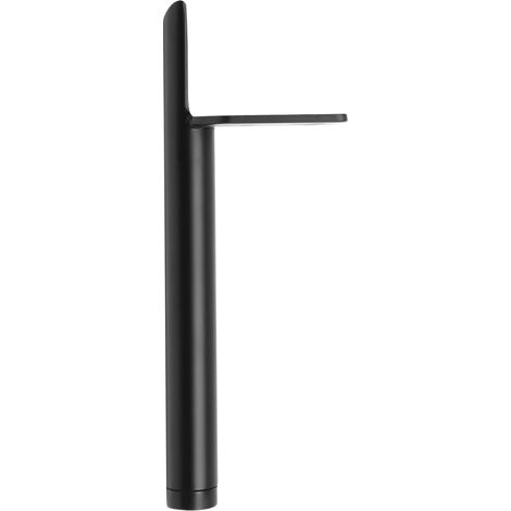 Lot de 4 pieds de table en métal de 18 cm - Noir - Pieds de meubles - Pieds de table ronds - Pour canapé, table basse, meuble TV, bureau, etc. (1/5)