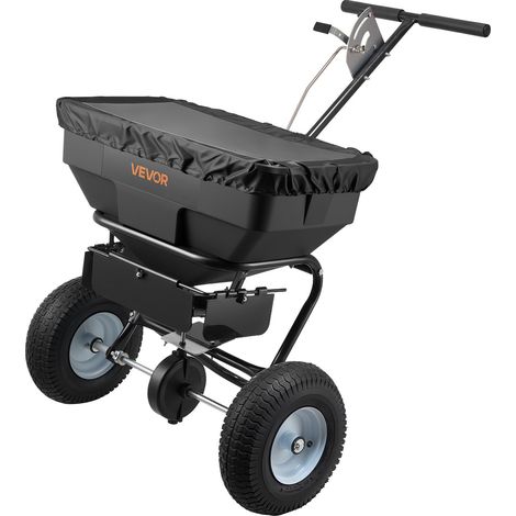 Épandeur Engrais Capacité 59 kg Épandeur à Semence Largeur d'Épandage 0-3,66 m Semoir à Pousser pour Graines, Sel de Déneigement, Semer Jardinage, Pelouse, Gazon, avec Roues Pneumatiques 33 cm (1/5)