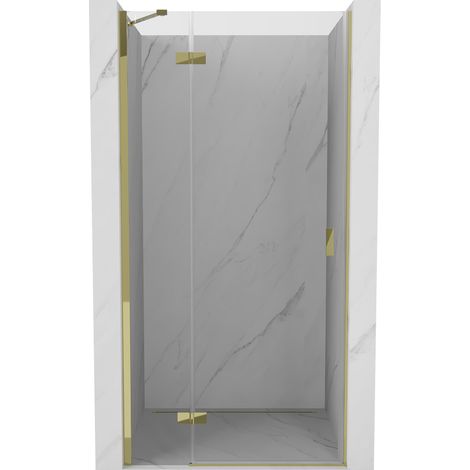 Mexen Mist-H porta doccia battente sinistra 85 cm, trasparente, dorata - 8A5-085-000-50-00-L (1/5)