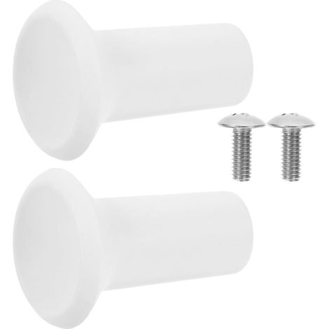 pour panneau perforé KICHOUSE 2 pièces en plastique blanc (1/5)