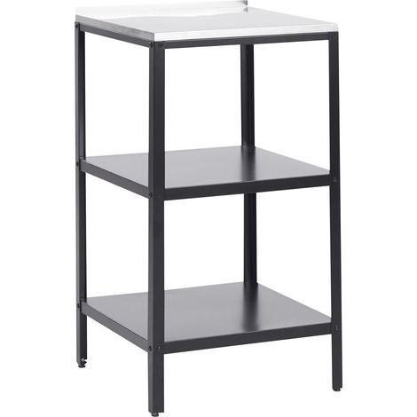 Outdoor Kitchen Island VILAMA Metal Black