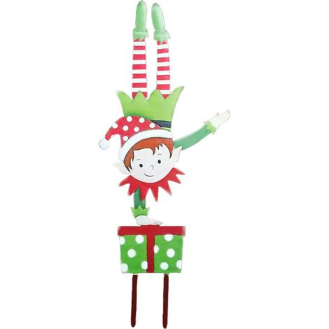 de jardin lutin de Noël gnome de Noël en métal ornement de