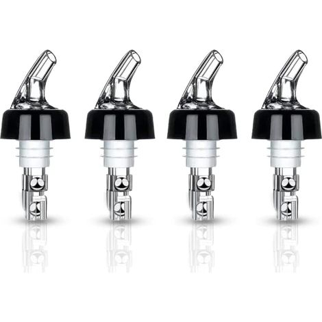 Bec Verseur - 3 Cl - Pour Liqueur Vin Schnaps Cocktail Huile Vinaigre - Lot De 4 Pièces