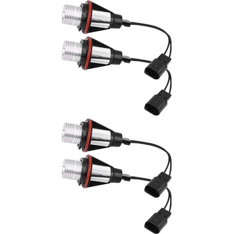 Ampoules LED ambrées 8000K Angel Eye pour feux de position/anneaux lumineux pour BMW E39 E53 E60 E63 E64 E66 E87 5 6 7 X3 X5 [Lot de 4 pièces] (1/5)