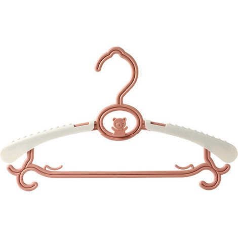 Cintre pour vêtements d'enfants, portant pour vêtements de bébé, portant télescopique, mignon, en plastique antidérapant, rangement sans traces, couleur aléatoire, rouge nordique. (1/5)