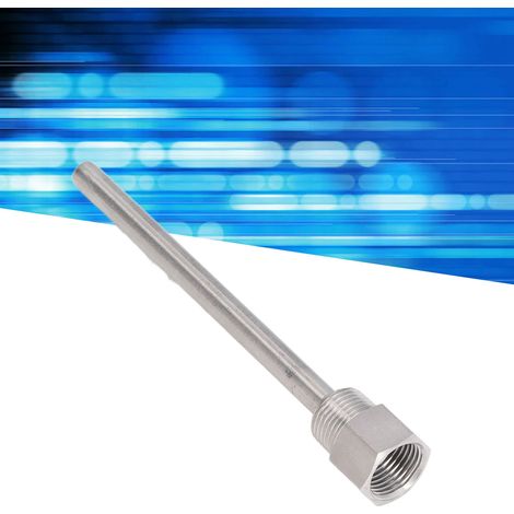 Thermowell en acier inoxydable G1/2 avec bouchon mâle 6.7 pouces pour sonde température (1/5)