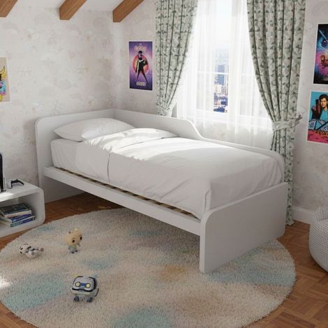 Divano letto sagomato 80x190 - Bianco
