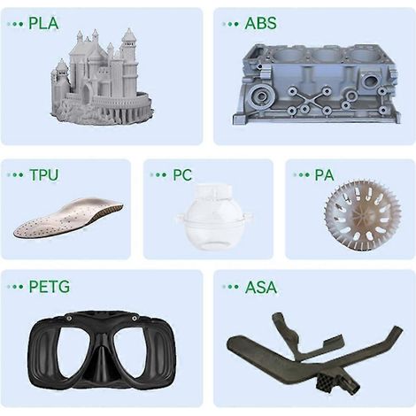 Plateau d'impression Creality PC 235 x 235 mm, plateforme flexible en acier pour imprimantes 3D, haute adhérence, planéité (1/4)