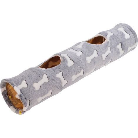 Tunnel en peluche pliable et résistant aux griffures pour chats, lapins et chiots (1/5)
