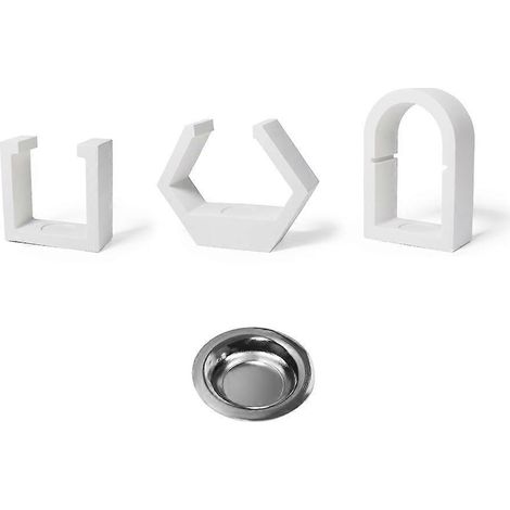 Moule en silicone pour porte-bougie à bougies, brûleur de cire d'aromathérapie, diffuseur, colle cristalline, plâtre, ciment, gypse (1/5)