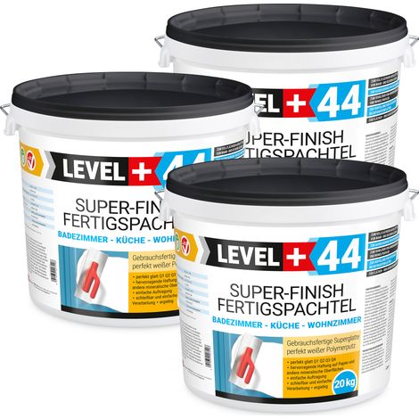 LEVEL+ Fertigspachtel Spachtelmasse Finish Masse Q4 L+44 - 60KG