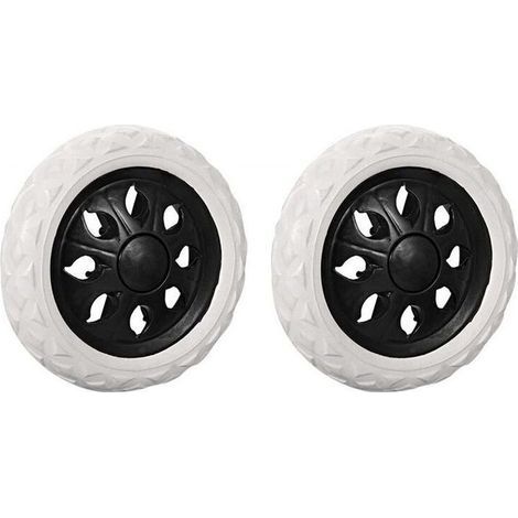 Ulisem 2er-Pack Ersatzräder für Einkaufswagen aus Schaumgummi (Schwarz, Hot Wheels) (1/4)