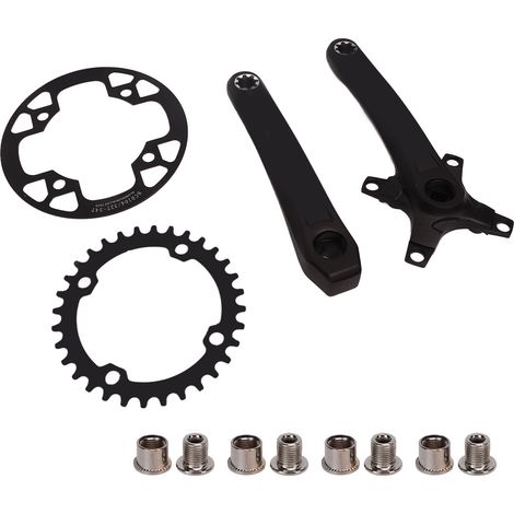 Pédalier de vélo en alliage d'aluminium haute résistance et léger, avec plateau pour VTT (1/5)