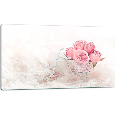 Tablero de corte de placa de vidrio 52x30 rosa (1/5)