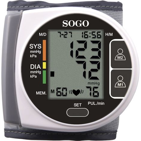 Tensiómetro Antebrazo Automático LCD Sogo SS14070W Gris (1/2)