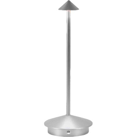 Lámpara de escritorio LED recargable de aluminio, 30 cm