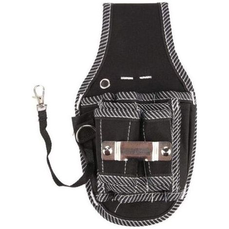 Sac de Taille - Organisateur Outils Électricien - Poche à Outils pour Ceinture - 15 x 25 5 cm - Noir - 1 Pièce (1/5)