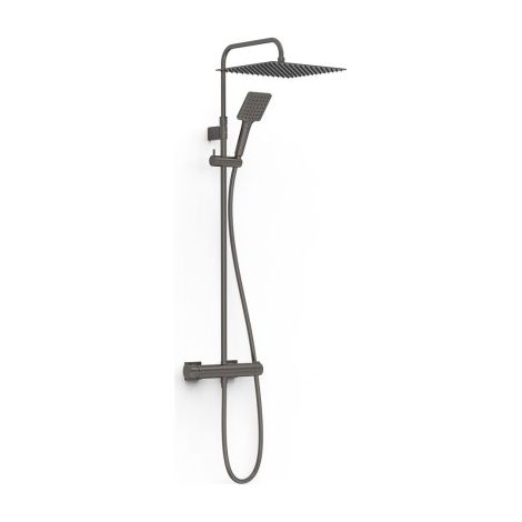 Ensemble mitigeur mural 2 voies pour douche Project Graphite - TRES 22119101GR