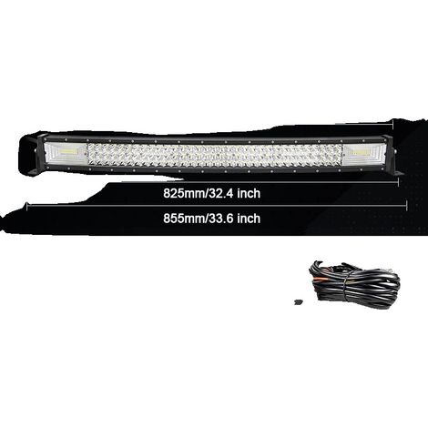 Barra luminosa, fascio luminoso combinato, design impermeabile, cavo curvo da 32 pollici (1/2)