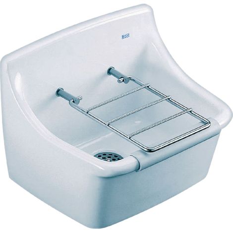 Jacob Delafon – Grille porte-seau pour vidoir – Accessoire siphon – Largeur 30cm – Acier inoxydable – Pour chantiers humides