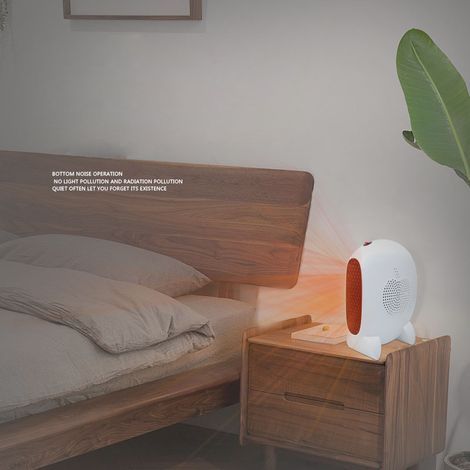 Radiateur soufflant-Chauffage d'espace portable, mini radiateur soufflant de bureau, petit radiateur électrique personnel pour chambre à coucher (1/5)
