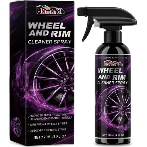 Felgenreinigungsspray für Autoreifen, Reinigung und Pflege, Glanzentfernung, Fleckenentfernung, tägliches Pflegespray – 120 ml -- BIEMMEDUE (1/5)