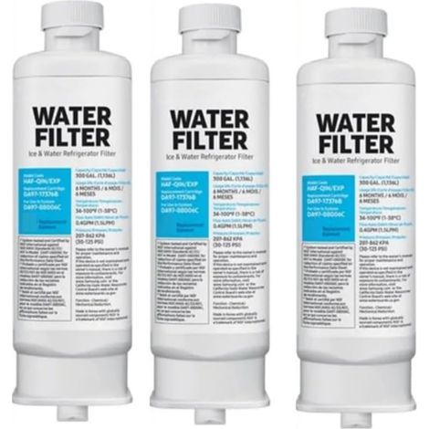3er-Pack DA97-17376B Wasserfilter, Kunststoff, 3-lagige Filtration, für Samsung Kühlschränke (1/5)