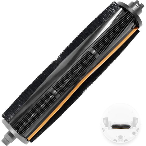 1 - Brosse Principale - Accessoire TriCut - Anti-Emmêlement Avec Coupe-Fil Intégré Pour Aspirateur Robot Sols Durs Et Tapis Noir (1/5)