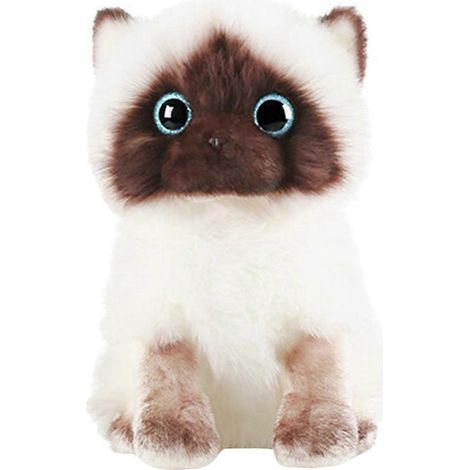 Peluche Chat Siamois Dreadfuls, Peluche Chat Mignonne, Jouet, Coussin Chat en Peluche, Coussin Décoratif Chat (1/5)