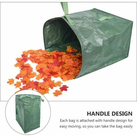 royaluxe - Balayeuse de déchets de jardin portable avec sac de feuilles tombées de pelouse Extérieur (1/4)