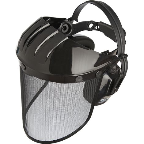Visiera protettiva da lavoro con cuffie integrate Climax 10-Forestal