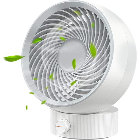 1 Ventilateur de table, USB, 4 vitesses, silencieux, angle réglable 20°, portable, bureau maison (1/5)