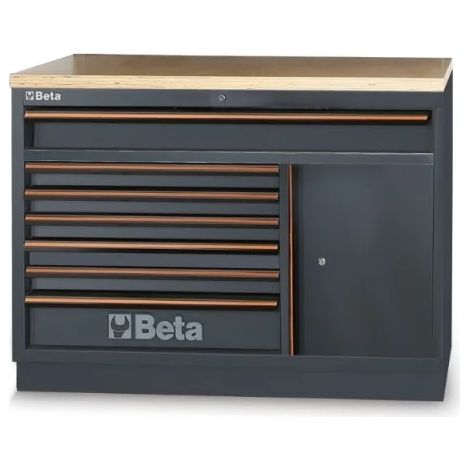 Beta C45PRO 2.0 M7A/W Modulo fisso con 7 cassetti per arredo officina