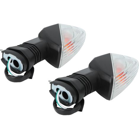 Clignotants Moto KAWASAKI ZX-6R Feux Indicateurs Accessoires Personnalisation Noir Blanc (1/5)