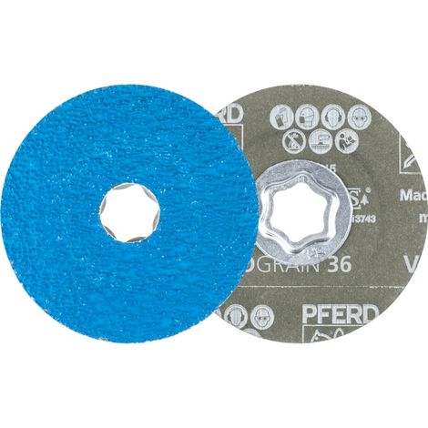 PFERD TOOLS COMBICLICK Fiberscheibe Ø 100mm VICTOGRAIN-COOL36 für Stahl und Edelstahl 25 Stk (1/5)