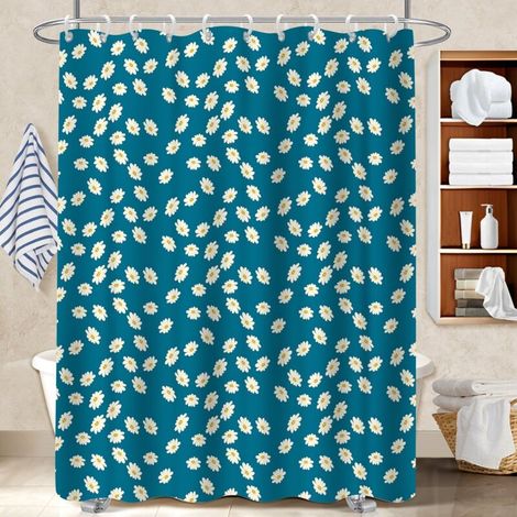 Rideau polyester pour douche 180x180 avec œillets cache baignoire pour adapté aux animaux domestiques (1/5)